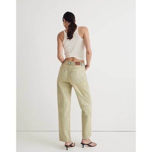 Madewell The Dadjean in Pale Daffodil  Acid Wash Edition Size 25 NWT πΌππΌ - Picture 4 of 10